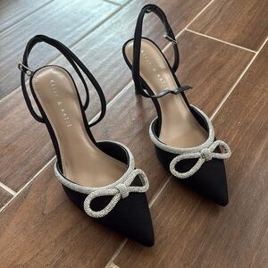 Black & Silver Women's Heels by Kelly & Katie